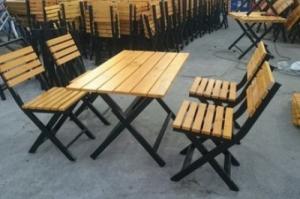 Bàn ghế cafe mây nhựa giá rẻ tại xưởng sản xuất HGH 574