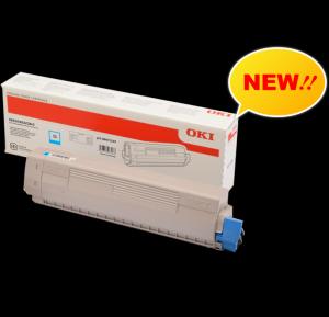 Hộp mực in laser màu oki C833 Cyan.
