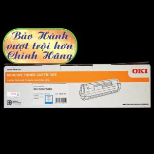 Hộp MỰC IN CHÍNH HÃNG LASER MÀU OKI C833 Cyan.