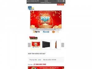 Hàng tivi Sony giảm giá mạnh