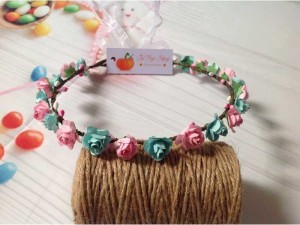 Set vòng hoa đội đầu kèm vòng tay