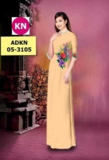 Vải áo dài in KN3105