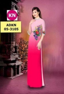 Vải áo dài in KN3105