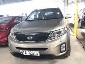 Bán Kia New Sorento GATH 2.4AT màu vàng cát máy xăng số tự động sản xuất 2016 mẫu mới