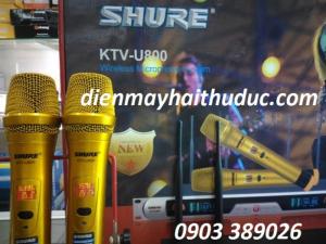 Micro không dây Shure KTV-U800 Trọn bộ sản phẩm bao gồm:
1 Đầu thu sóng,2 micro không dây, 4 Ăng-ten, 4 pin 2A, 1 Adapter.