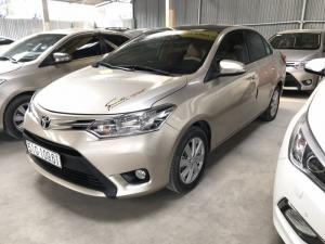 Bán Toyota VIOS E 1.5MT màu vàng cát số sàn sản xuất 2017 biển Sài Gòn mẫu mới