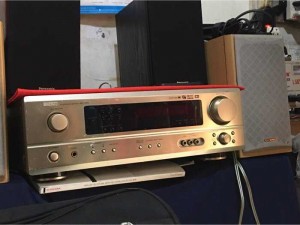 Amply Denon ACV157, mặt vàng gold VIP