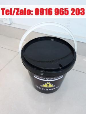 xô 5 lít màu đen đựng chất thải nguy hại bệnh viện