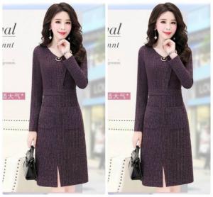 Set áo thắt nơ chân váy body cao cấp - HK