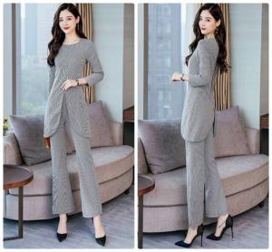 Set áo thắt nơ chân váy body cao cấp - HK