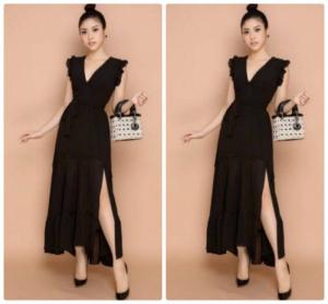 Đầm maxi thiết kế xòe cao cấp