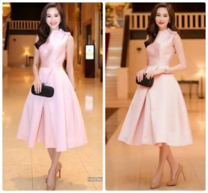 Đầm ren đuôi cá phối lưới 3 tầng cao cấp