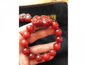 Sunny q8_vòng đỏ đỏ 14ly tỳ hưu hút tài nam mệnh hỏa thổ đeo may mắn