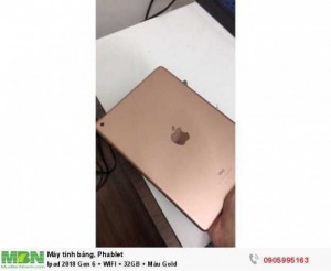Ipad 2018 Gen 6 + WIFI + 32GB + Màu Gold