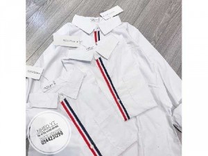 Áo sơmi phối màu tay áo