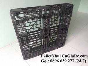 Pallet nhựa cũ 1000x1000x120mm - Gọi 0896639277 (24/24)
