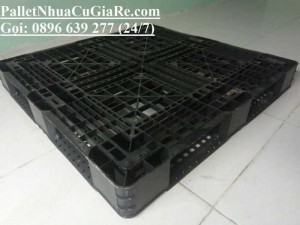 Giá pallet nhựa cũ 1000x1000x120mm - Gọi 0896639277 (24/24)