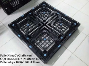 Pallet nhựa cũ 1000x1000x150mm - Gọi 0896639277 (24/24)