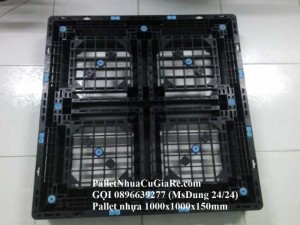 Pallet nhựa cũ 1000x1000x150mm - Gọi 0896639277 (24/24)