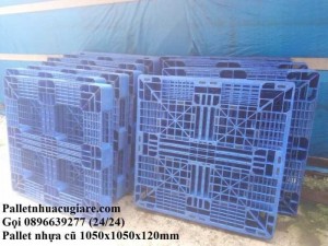 Pallet nhựa cũ 1050x1050x120mm - Gọi 0896639277 (24/24)