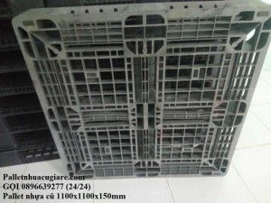 Khuyến mãi mua pallet nhựa cũ 1100x1100x150mm - Gọi 0896639277 (24/24)