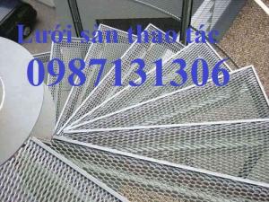 Lưới sàn thao tác 45x90, 30x60, 36x101, lưới trang trí cầu thang tại Hà Nội