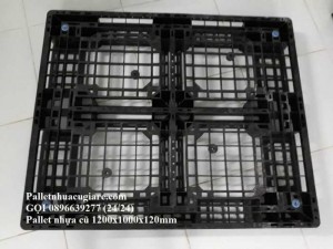 Pallet nhựa cũ 1200x1000x120mm - Gọi 0896639277 (24/24)