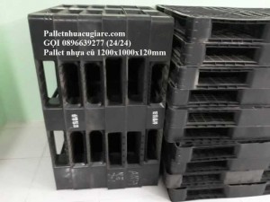Pallet nhựa cũ 1200x1000x120mm - Gọi 0896639277 (24/24)