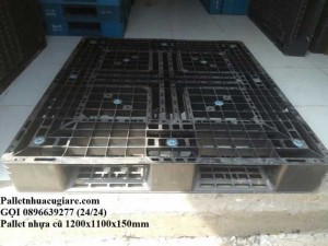 Pallet nhựa cũ 1200x1000x150mm - Gọi 0896639277 (24/24)
