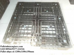 Pallet nhựa cũ 1200x1000x150mm - Gọi 0896639277 (24/24)