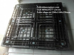 Pallet nhựa cũ 1200x1100x150mm - Gọi 0896639277 (24/24)