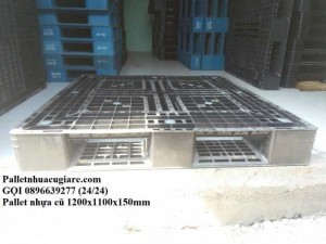 Pallet nhựa cũ 1200x1100x150mm