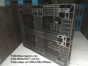 Pallet nhựa cũ 1300x1100x150mm - Gọi 0896639277 (24/24)