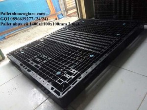 Khuyến mãi mua pallet nhựa cũ 1400x1100x100mm (2 mặt) - Gọi 0896639277 (24/24)