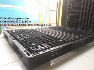 Bán pallet nhựa cũ 1400x1100x100mm (2 mặt) - Gọi 0896639277 (24/24)