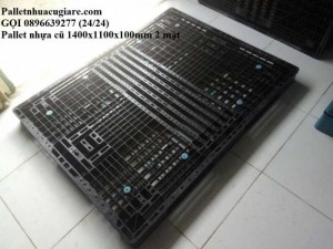 Pallet nhựa cũ 1400x1100x100mm (2 mặt)