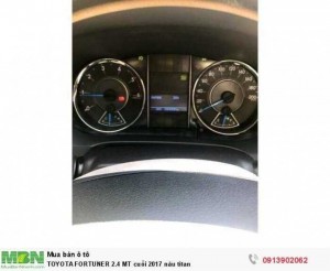 TOYOTA FORTUNER 2.4 MT cuối 2017 nâu titan