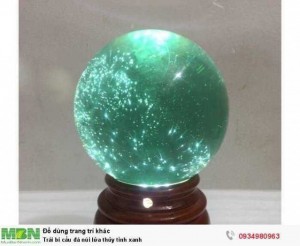 Trái bi cầu đá núi lửa thủy tinh xanh ( sỉ & lẻ ib )