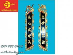 Câu Đối Thờ Nền Then-Hàng Nhận Đặt