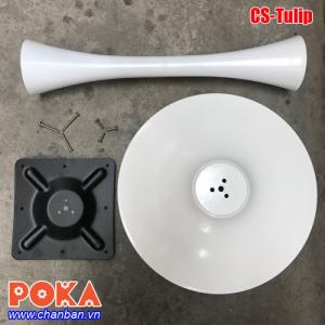 Chân bàn sắt nhà hàng, khách sạn, showroom giới thiệu sản phẩm CS-TULIP.