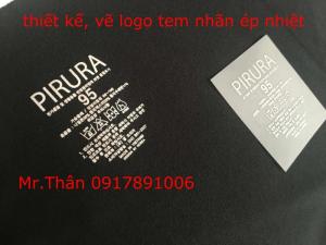 In tem mác logo, nhãn size ép nhiệt
