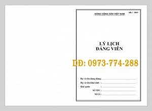 Mẫu viết lý lịch đảng viên năm 2019