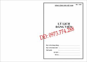 Mẫu viết lý lịch đảng viên năm 2019