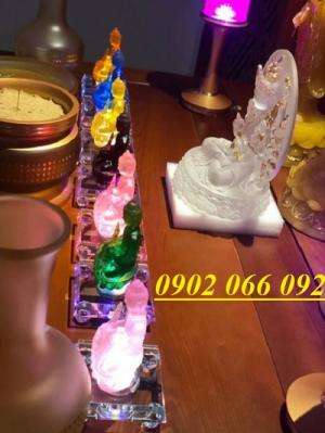 Bộ Tượng Phật Dược Sư Lưu Ly Và Đèn Đổi Màu