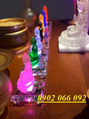 Bộ Tượng Phật Dược Sư Lưu Ly Và Đèn Đổi Màu