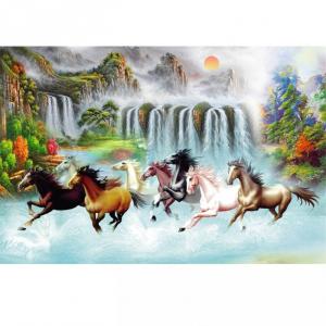 Tranh gạch men 3D cao cấp mã đáo thành công