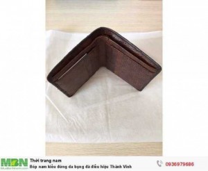 Bóp nam kiểu đứng da bụng đà điểu hiệu Thành Vinh