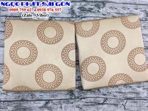 Nệm ngồi ghế gỗ Vải Gấm Đài Loan. Nệm lót ghế sofa. Nệm lót ghế gỗ, Size 50*50*5cm.