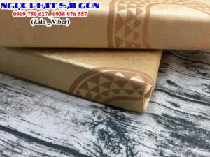 Nệm ngồi ghế gỗ Vải Gấm Đài Loan. Nệm lót ghế sofa. Nệm lót ghế gỗ, Size 50*50*5cm.