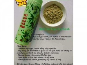 Cám gạo trà xanh thương hiệu Anthy